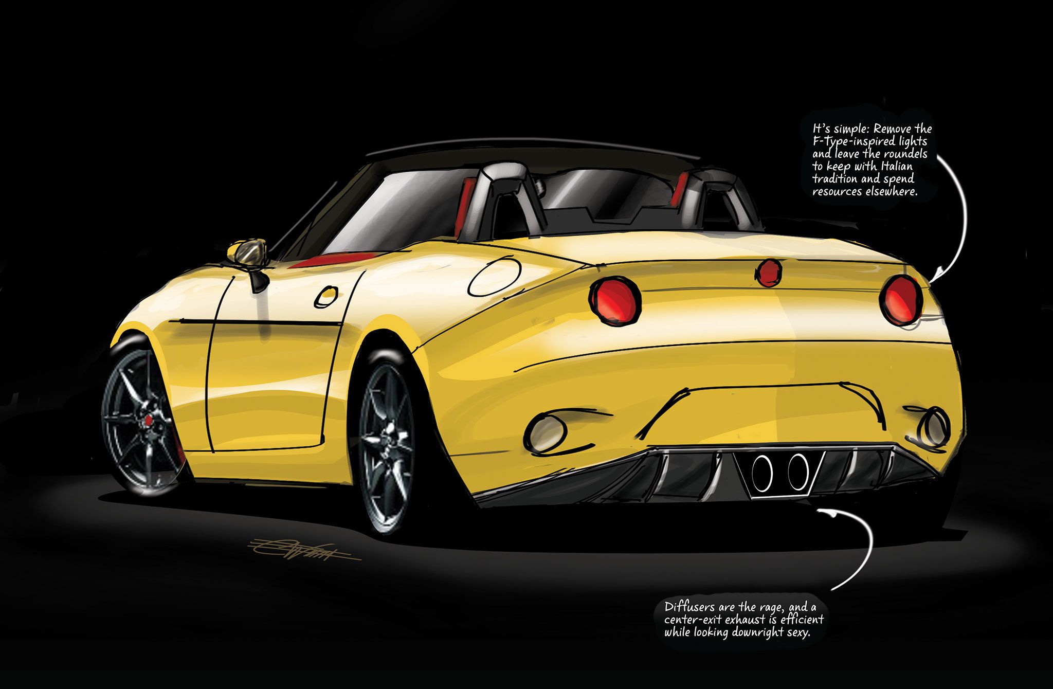 飛雅特《Fiat 124 Spider》設計手稿流出? Mazda MX-5的雙生兄弟? 飛雅特《Fiat 124 Spider》設計手稿流出? Mazda MX-5的雙生兄弟?