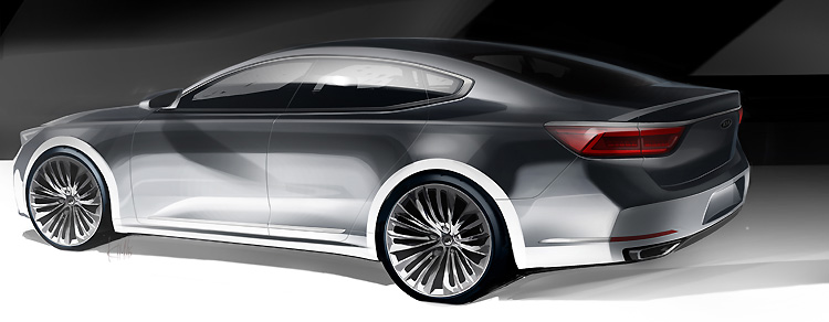 2016年進軍全球市場 《Kia Cadenza》大改款外觀廠圖露出 2016年進軍全球市場 《Kia Cadenza》大改款外觀廠圖露出