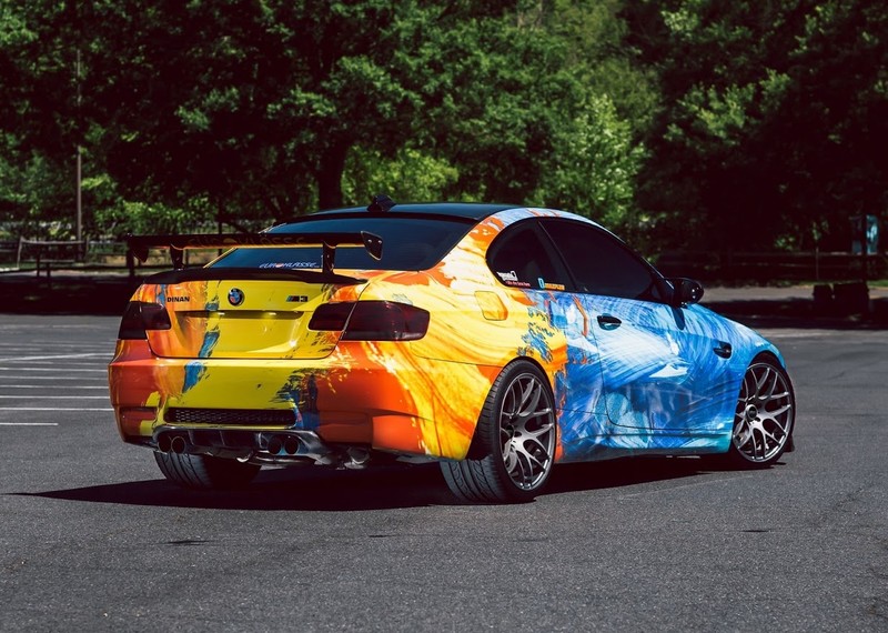 展現水火交融意象 《BMW E92 M3 Coupe》超搶眼車身塗裝 展現水火交融意象 《BMW E92 M3 Coupe》超搶眼車身塗裝