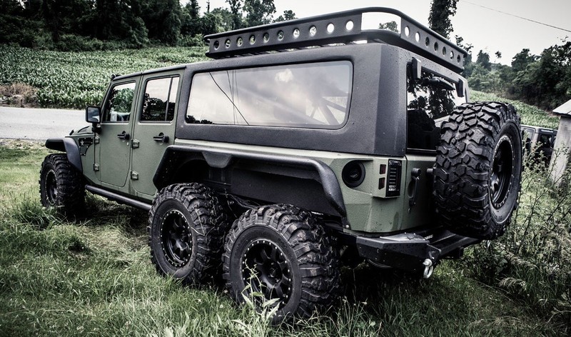 效法《Mercedes-Benz G-Class》 《Jeep Wrangler》竟然也出現6x6六輪車型 效法《Mercedes-Benz G-Class》 《Jeep Wrangler》竟然也出現6x6六輪車型