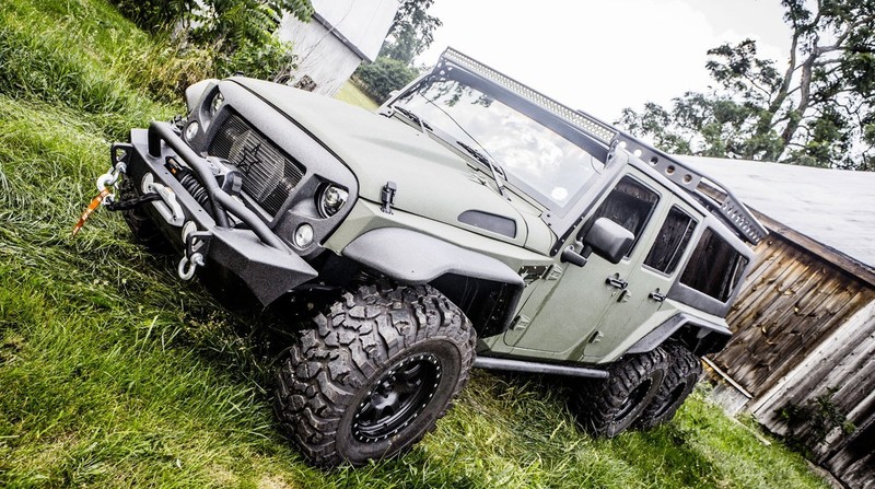 效法《Mercedes-Benz G-Class》 《Jeep Wrangler》竟然也出現6x6六輪車型 效法《Mercedes-Benz G-Class》 《Jeep Wrangler》竟然也出現6x6六輪車型