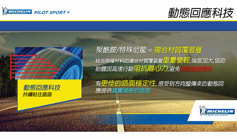 濕地性能更強化 駕馭樂趣再提升─米其林性能胎款《Michelin Pilot Sport 4》體驗 濕地性能更強化 駕馭樂趣再提升─米其林性能胎款《Michelin Pilot Sport 4》體驗