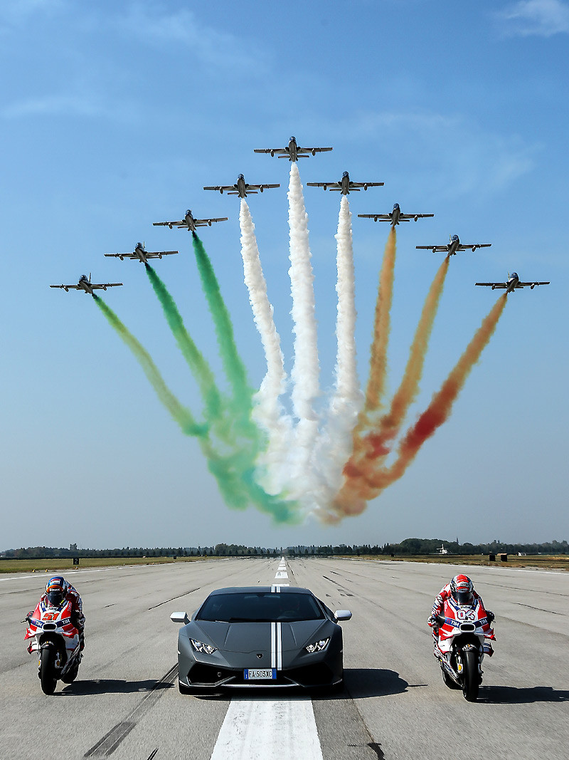 《Lamborghini》、《Ducati》與義大利空軍共同投入Passioni Tricolori節慶活動 《Lamborghini》、《Ducati》與義大利空軍共同投入Passioni Tricolori節慶活動