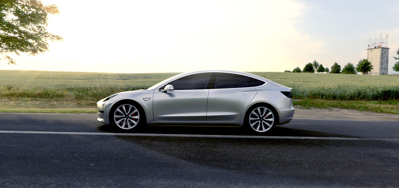 首年產能完售《Tesla Model 3》新訂單最快2018年中交車 首年產能完售《Tesla Model 3》新訂單最快2018年中交車