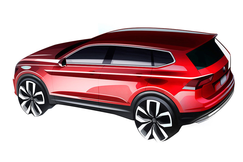 軸距拉長11公分 《Volkswagen Tiguan Allspace》預告2017北美車展現身 軸距拉長11公分 《Volkswagen Tiguan Allspace》預告2017北美車展現身