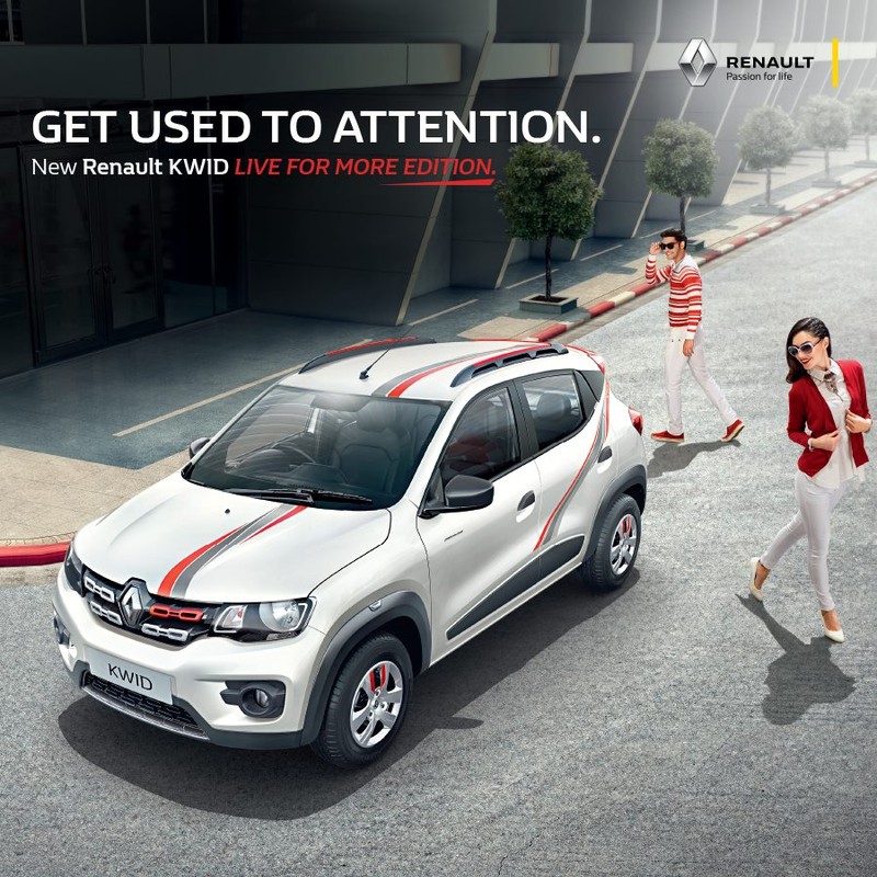 運動風《Renault Kwid Live For More Edition》印度市場發表 運動風《Renault Kwid Live For More Edition》印度市場發表