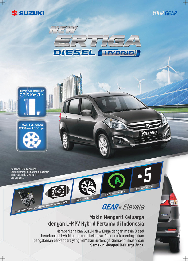 《Suzuki Ertiga Diesel Hybrid》節能新動力印尼發表 《Suzuki Ertiga Diesel Hybrid》節能新動力印尼發表