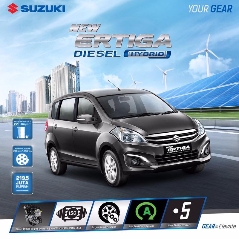 《Suzuki Ertiga Diesel Hybrid》節能新動力印尼發表 《Suzuki Ertiga Diesel Hybrid》節能新動力印尼發表