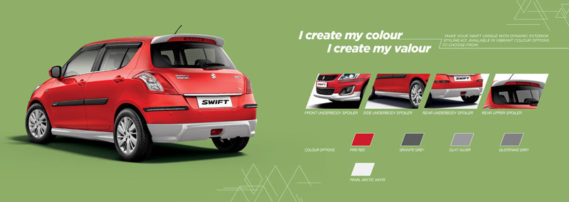 《Suzuki Swift》印度市場iCreate客製化服務上線 《Suzuki Swift》印度市場iCreate客製化服務上線