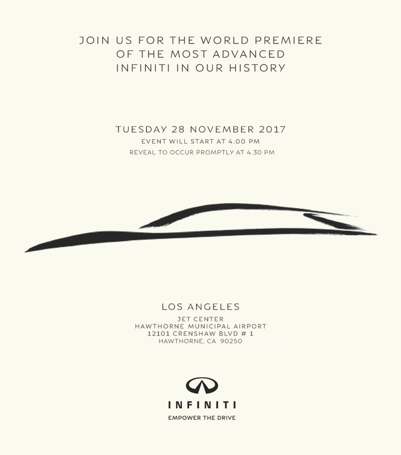 《Infiniti》神秘新作預告2017年11月28日洛杉磯現身 《Infiniti》神秘新作預告2017年11月28日洛杉磯現身