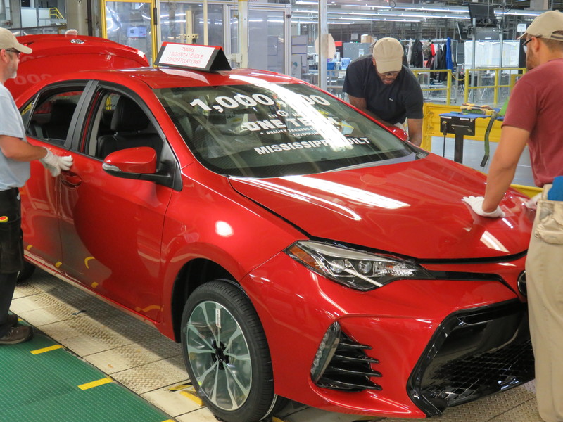 《Toyota Corolla》美國密西西比工廠第100萬輛新車誕生 《Toyota Corolla》美國密西西比工廠第100萬輛新車誕生