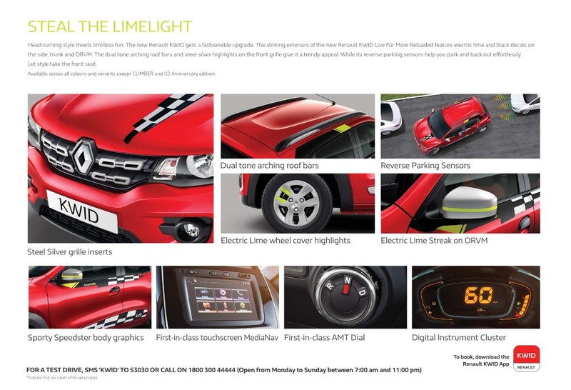 《Renault Kwid Live For More Reloaded》印度市場變裝發表 《Renault Kwid Live For More Reloaded》印度市場變裝發表
