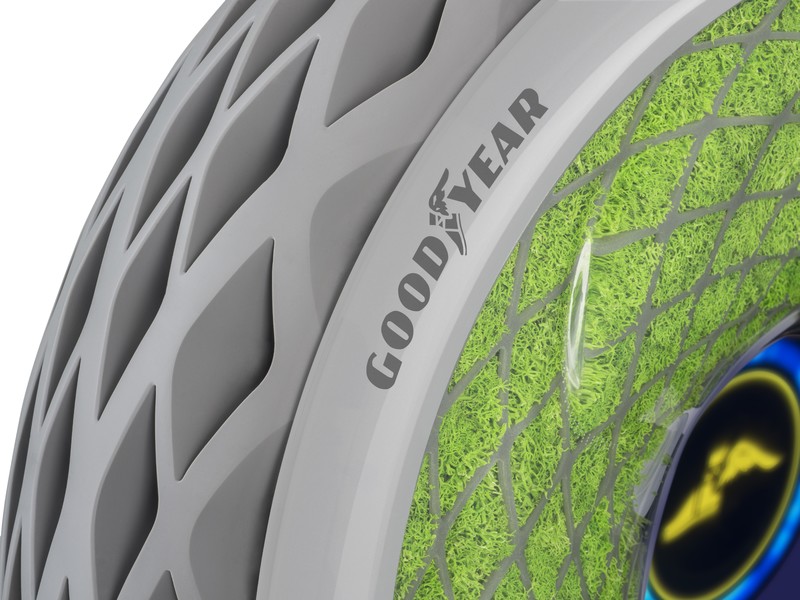 移動的空氣清淨機 《Goodyear》發表「長了草」的《Oxygene》概念胎 移動的空氣清淨機 《Goodyear》發表「長了草」的《Oxygene》概念胎