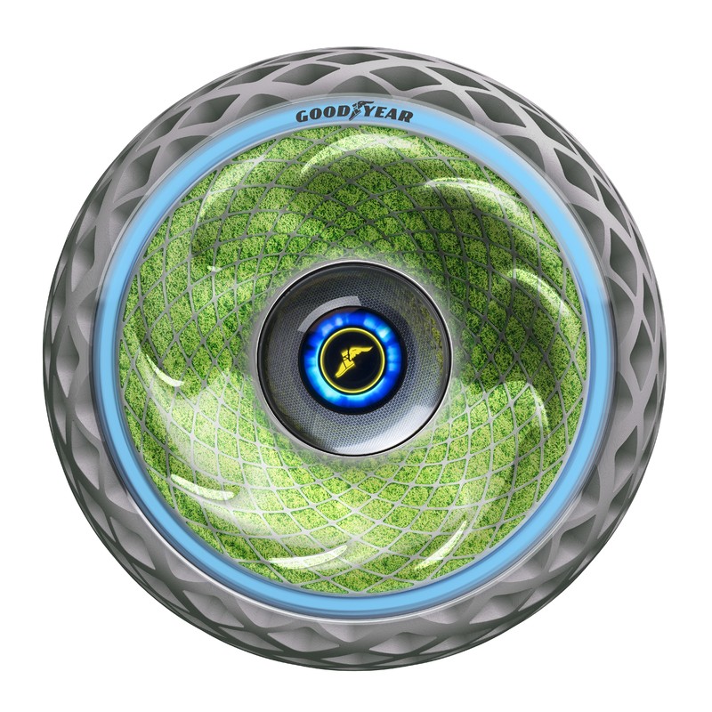 移動的空氣清淨機 《Goodyear》發表「長了草」的《Oxygene》概念胎 移動的空氣清淨機 《Goodyear》發表「長了草」的《Oxygene》概念胎