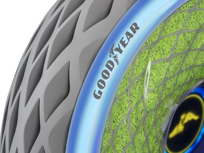 移動的空氣清淨機 《Goodyear》發表「長了草」的《Oxygene》概念胎 移動的空氣清淨機 《Goodyear》發表「長了草」的《Oxygene》概念胎