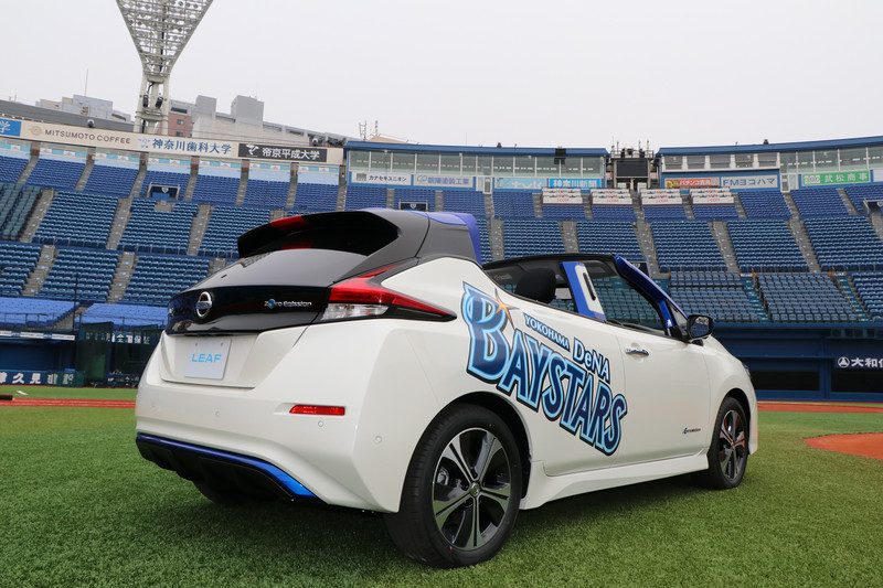 二代目《Nissan Leaf》接棒日本職棒橫濱球場牛棚車任務 二代目《Nissan Leaf》接棒日本職棒橫濱球場牛棚車任務