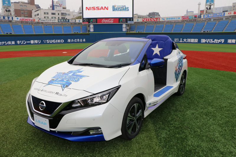 二代目《Nissan Leaf》接棒日本職棒橫濱球場牛棚車任務 二代目《Nissan Leaf》接棒日本職棒橫濱球場牛棚車任務