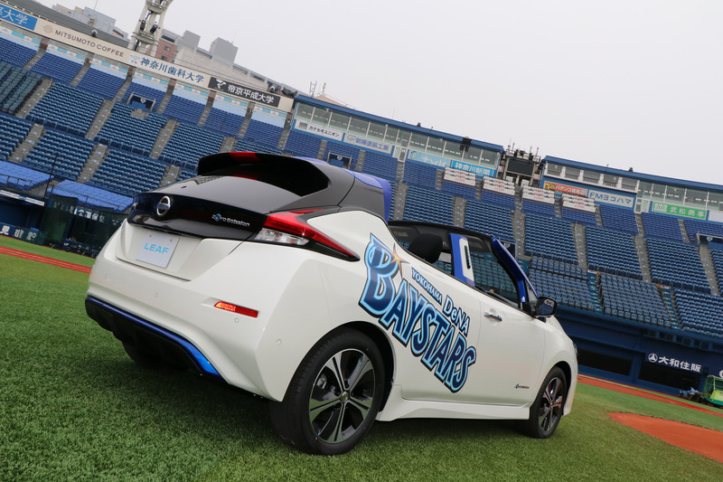 二代目《Nissan Leaf》接棒日本職棒橫濱球場牛棚車任務 二代目《Nissan Leaf》接棒日本職棒橫濱球場牛棚車任務