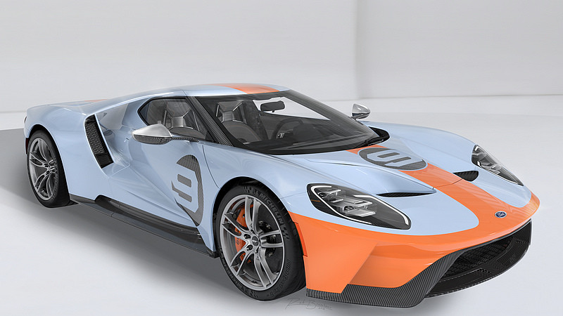 向半世紀前利曼冠軍致敬 新版《Ford GT Heritage Edition》換上經典Gulf Oil塗裝 向半世紀前利曼冠軍致敬 新版《Ford GT Heritage Edition》換上經典Gulf Oil塗裝