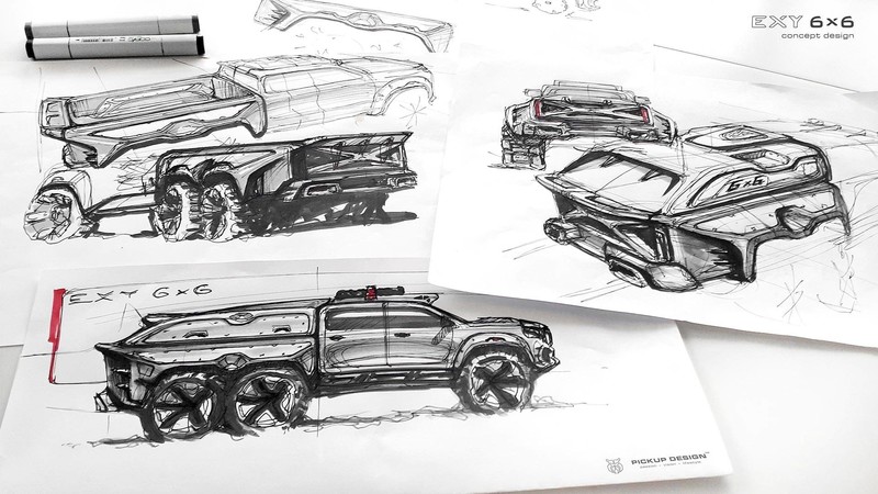 又一款六輪巨獸 《Mercedes-Benz X-Class Exy 6x6 Concept》概念登場 又一款六輪巨獸 《Mercedes-Benz X-Class Exy 6x6 Concept》概念登場