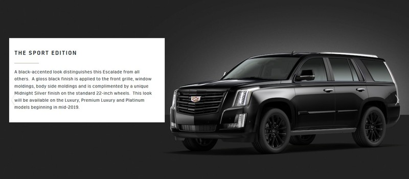 《Cadillac Escalade Sport Edition》帥氣勁裝洛杉磯動感上身 《Cadillac Escalade Sport Edition》帥氣勁裝洛杉磯動感上身