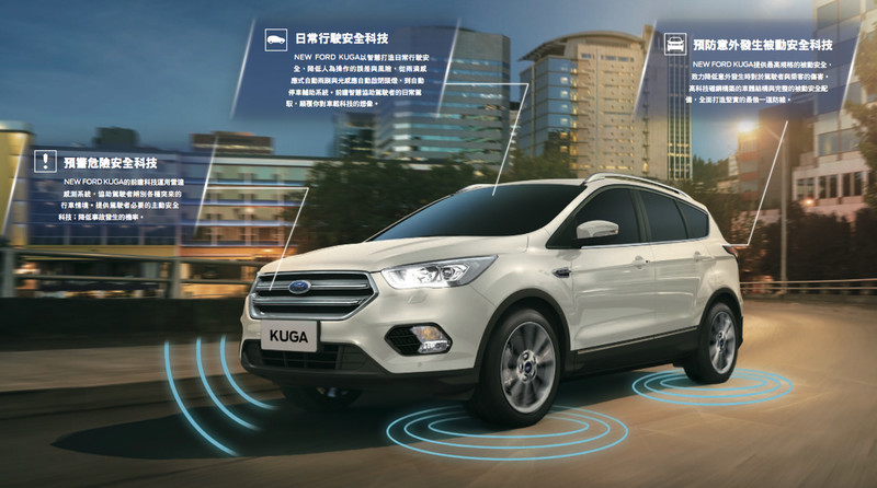 「Ford Kuga護主神車」守護無微不至 安全配備持續進化 「Ford Kuga護主神車」守護無微不至 安全配備持續進化