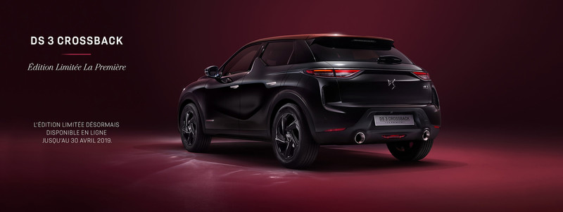 期間限定《DS 3 Crossback La Première》特仕首發法國線上開賣 期間限定《DS 3 Crossback La Première》特仕首發法國線上開賣