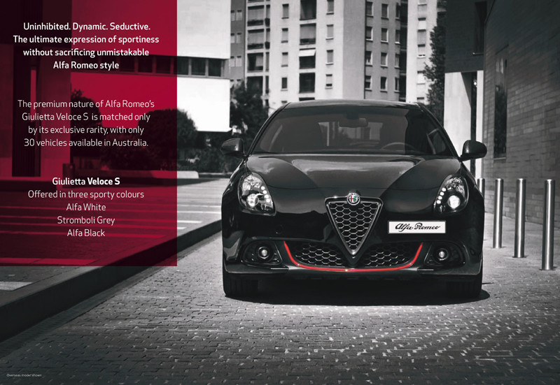 《Alfa Romeo Giulietta Veloce S Edition》澳洲限量特仕加料登場 《Alfa Romeo Giulietta Veloce S Edition》澳洲限量特仕加料登場