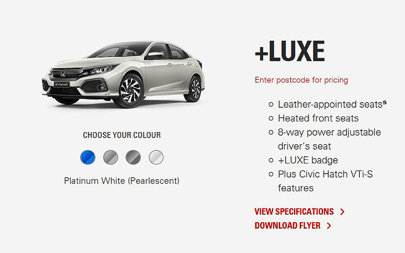 豪華更親近《Honda Civic Hatch》澳洲市場加入全新+Luxe車型 豪華更親近《Honda Civic Hatch》澳洲市場加入全新+Luxe車型