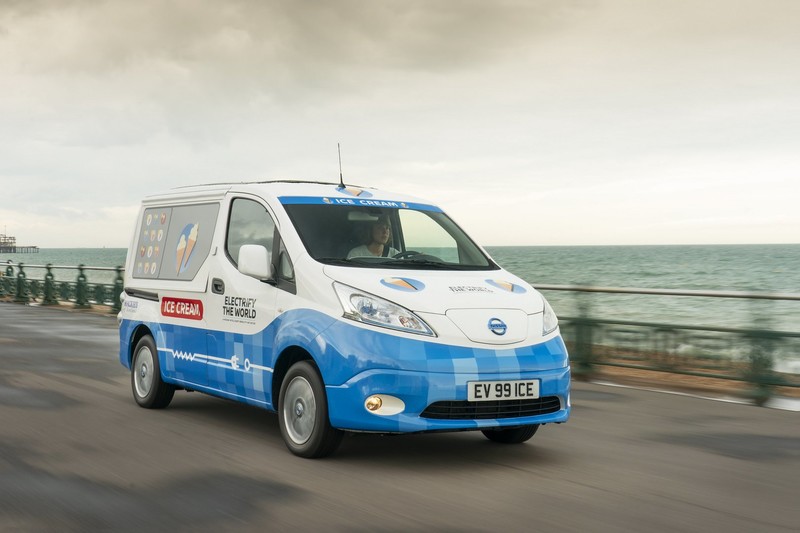 吃冰愛地球《Nissan e-NV200》化身零排放污染冰淇淋車 吃冰愛地球《Nissan e-NV200》化身零排放污染冰淇淋車