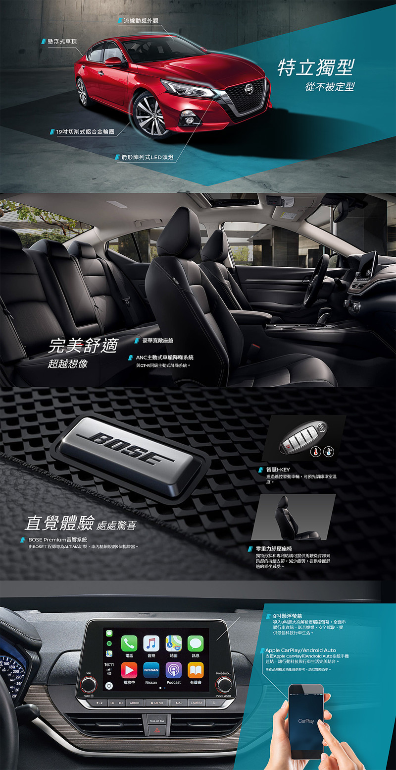 《Nissan Altima》預告官網上線 VC-Turbo搭配10氣囊與完整ADAS駕駛輔助系統 《Nissan Altima》預告官網上線 VC-Turbo搭配10氣囊與完整ADAS駕駛輔助系統