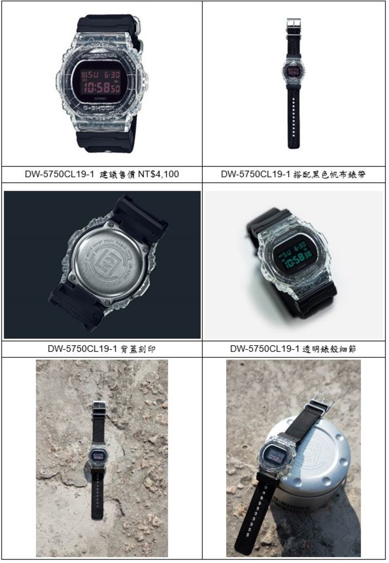 G Shock X 時裝界品牌clot再度聯乘時尚全透錶殼配