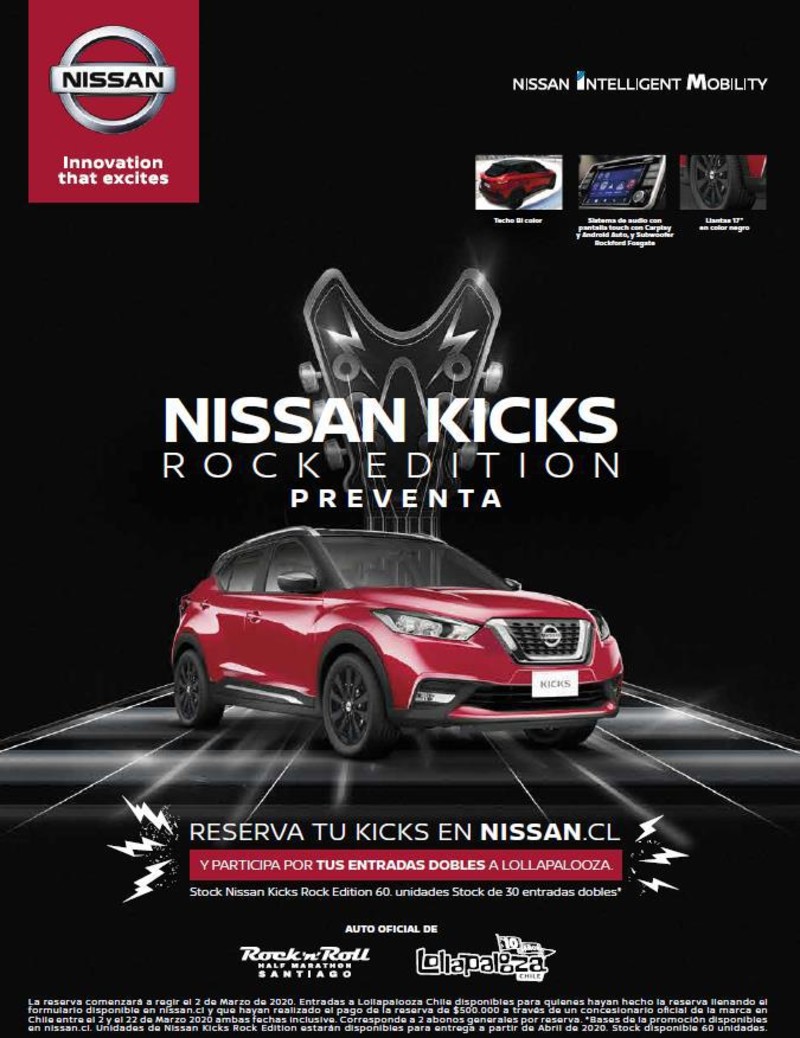 以搖滾為名《Nissan Kicks Rock Edition》特仕新作智利限量登場 以搖滾為名《Nissan Kicks Rock Edition》特仕新作智利限量登場