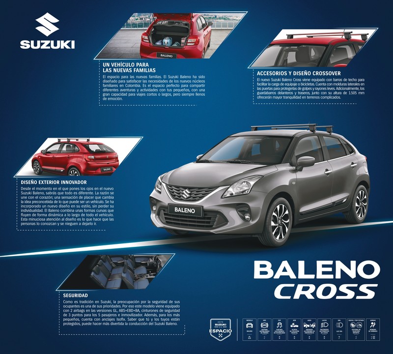 《Suzuki Baleno Cross》跨界新成員哥倫比亞豐富車系陣容 《Suzuki Baleno Cross》跨界新成員哥倫比亞豐富車系陣容