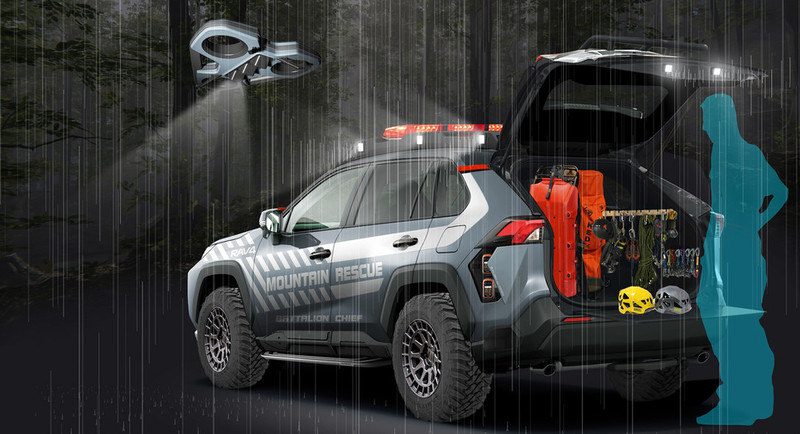 玩真的?《Toyota RAV4》山難搜救車 頂部暗藏《無人機》外型其實很帥氣! 玩真的?《Toyota RAV4》山難搜救車 頂部暗藏《無人機》外型其實很帥氣!