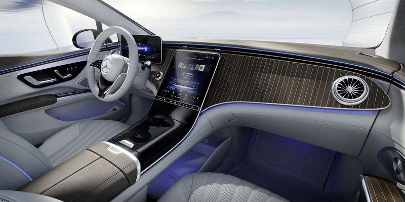 《M-Benz EQS》內裝曝光︱搭載56吋數位螢幕、駕駛臉部辨識 4月15日正式發表