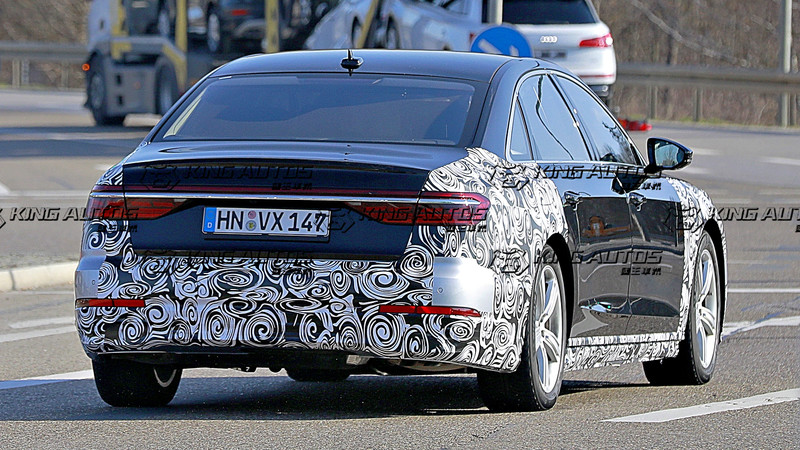 面貌更像全新A3般動感?!中期小改《Audi A8》歐洲捕獲 面貌更像全新A3般動感?!中期小改《Audi A8》歐洲捕獲